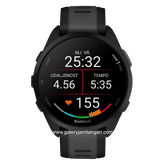 GARMIN FORERUNNER 165 BLACK SLATE Smartwatch Silicone Strap